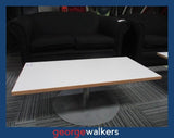PR6222  White  Coffee Table - George Walkers Office Furniture Megastore