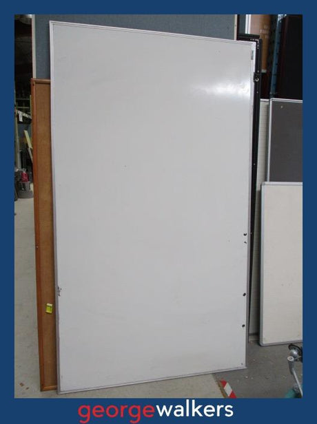 PR6228  White  Large Wall Mount Whiteboard - Aluminium Trim - George Walkers Office Furniture Megastore