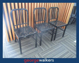 PR6568  Black Cintesi Metal Chair - George Walkers Office Furniture Megastore