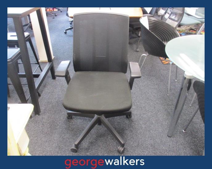 PR6576  Black Eden Office Boardroom Chair - George Walkers Office Furniture Megastore