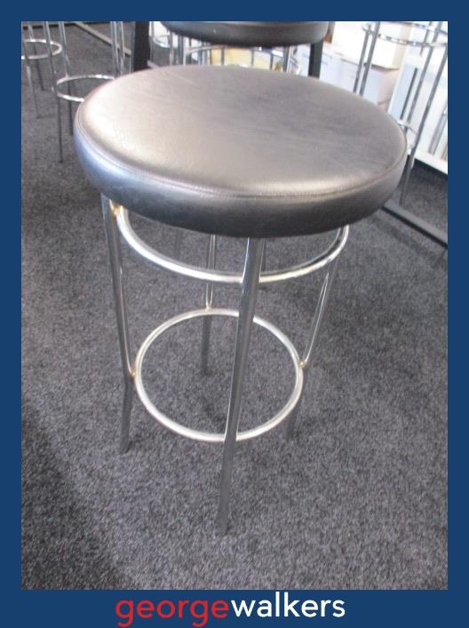 BARSTOOL - LEATHER SEAT - COMMERCIAL - PR5414 - George Walkers Office Furniture Megastore