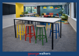 PR6643  White  Bar Leaner Height Meeting Table 1800mm - George Walkers Office Furniture Megastore