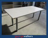 MK52 - Silver Strata Meeting Table - George Walkers Office Furniture Megastore