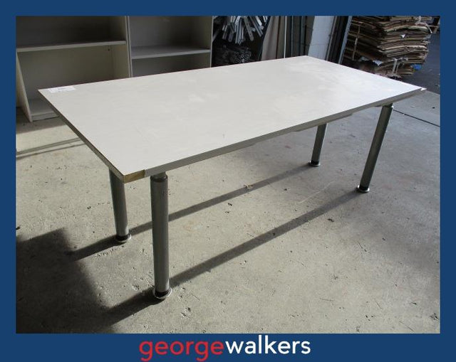 MK52 - Silver Strata Meeting Table - George Walkers Office Furniture Megastore