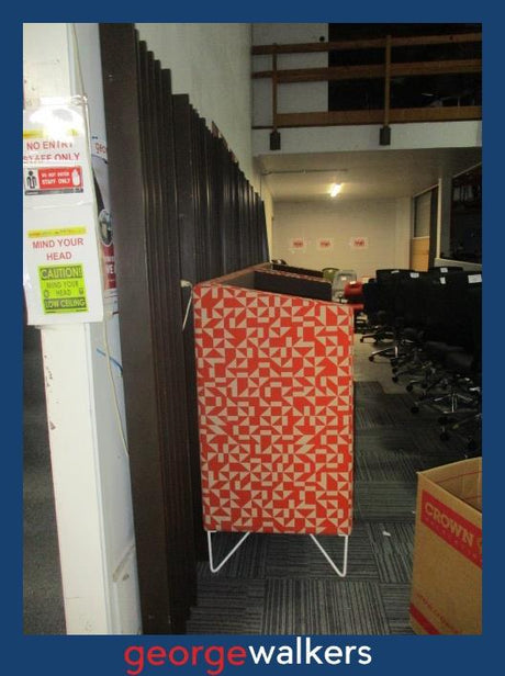 PR5817  Brown  Slat Wall Panel Partition - George Walkers Office Furniture Megastore