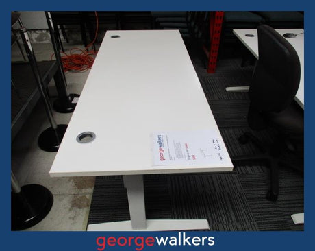 PR6255  White Linak Electric Desk 1.8M