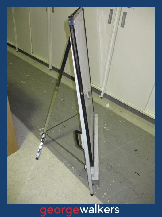 PR5851  White  Whiteboard Easel - George Walkers Office Furniture Megastore