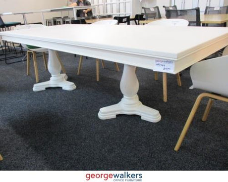 PR5749 - White  Boardroom Meeting Table - George Walkers Office Furniture Megastore