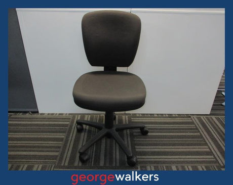 PR6065  Dark Grey Genesis Office Chair - George Walkers Office Furniture Megastore