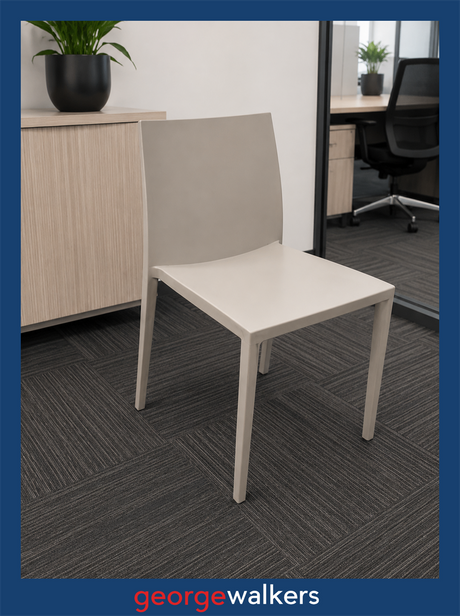 UFL CHAIR – ANDREU WORLD – BEIGE – RRP $900+ – PR6817 - George Walkers Office Furniture Megastore