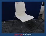 PR6295  White Ricciolina Chair - George Walkers Office Furniture Megastore