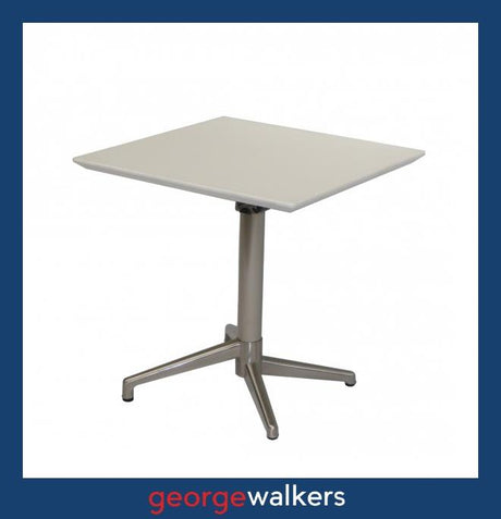 PR6008  Black or White Rio Folding Cafe Table - George Walkers Office Furniture Megastore
