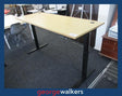PR6425  Oak Evolve Electric Standing Desk - George Walkers Office Furniture Megastore