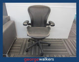 PR6117  Grey Herman Miller Aeron Office Chair (Size B)  RRP $2500 - George Walkers Office Furniture Megastore