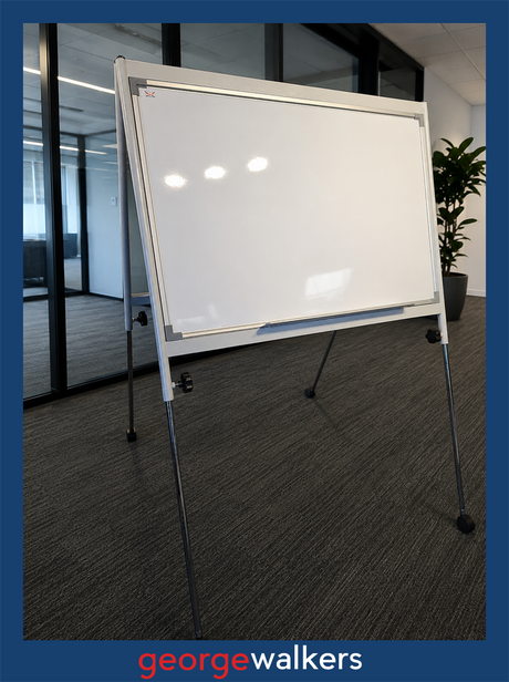 Whiteboard - Deluxe Portable - 900 x 600mm - N80088 - George Walkers Office Furniture Megastore