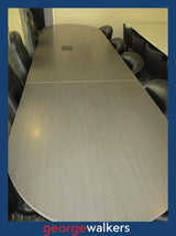 BOARDROOM TABLE – COMMERCIAL – SILVER/BROWN – 4200 x 1200MM – PR6816
