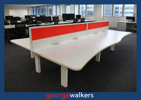 PR5671 - White  Podstation - George Walkers Office Furniture Megastore