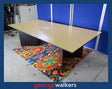 PR6210  Large Boardroom Table - Beech Laminate with Tech Port - George Walkers Office Furniture Megastore