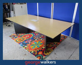 PR6210  Large Boardroom Table - Beech Laminate with Tech Port - George Walkers Office Furniture Megastore