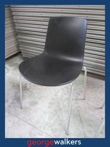 Lottus chair - Enea - Stackable - Black/chrome - RRP $600+ - PR7043