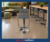 Bar Stool - Adjustable - Modern - Black/Chrome - PR6192 - George Walkers Office Furniture Megastore