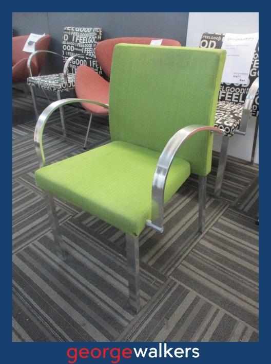 RECEPTION CHAIR – SEGIS BARTOLI DESIGNER – GREEN – RRP $700+ – PR6813