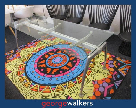 PR6461  Glass  Top Table - George Walkers Office Furniture Megastore