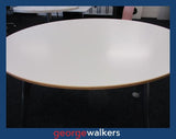 PR5396 - White Round Meeting Table - George Walkers Office Furniture Megastore