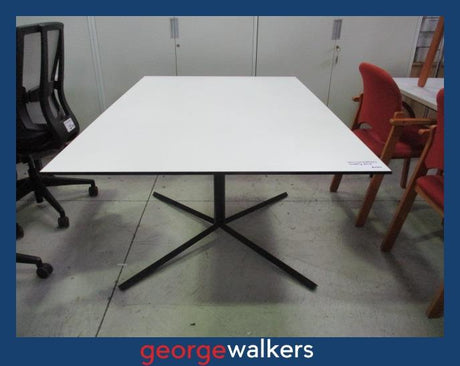 PR5954  White  Meeting Table - George Walkers Office Furniture Megastore
