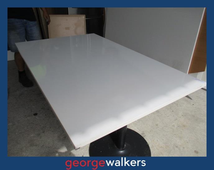SM16 - White Meeting Table - George Walkers Office Furniture Megastore