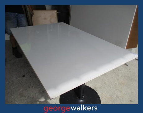 SM16 - White Meeting Table - George Walkers Office Furniture Megastore