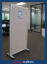 Partition - Mobile Display - 1800 x 1200mm - Beige - N80571 - George Walkers Office Furniture Megastore