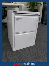 FILING CABINET – EXCEL – 2 DRAWER – LOCKABLE – WHITE – PR6960