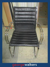 VL57  Black Meeting Chair - George Walkers Office Furniture Megastore