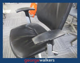 PR6326  Black Sitland Spirit Executive Office Chair - damaged armrest - George Walkers Office Furniture Megastore