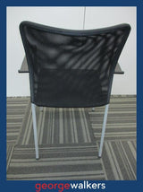 PR5664 - Black Mesh Stackable Meeting Chair - George Walkers Office Furniture Megastore