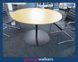 MEETING TABLE – 1200 ROUND – COMMERCIAL – WOODGRAIN – PR6809
