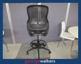 PR6238  Black Formway Knoll High Rise Chair - George Walkers Office Furniture Megastore