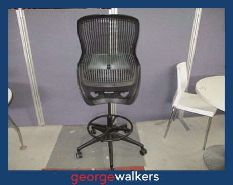 PR6238  Black Formway Knoll High Rise Chair - George Walkers Office Furniture Megastore