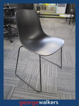 PR6690  Black Vidak Black Visitor Chair - George Walkers Office Furniture Megastore