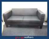 C4024  Black Eden Carlo 2.5 Seater Sofa - George Walkers Office Furniture Megastore