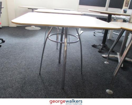 PR5477 - White  Square Table - George Walkers Office Furniture Megastore