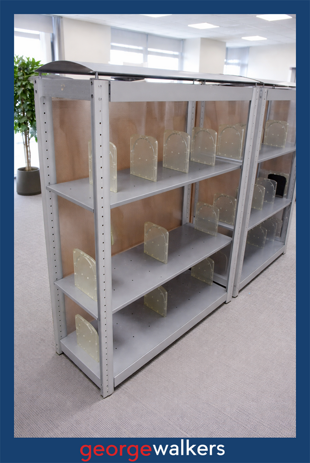 PR6504  Metal  Shelving / Room Divider - George Walkers Office Furniture Megastore