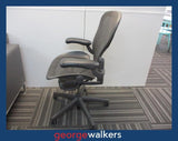 PR6117  Grey Herman Miller Aeron Office Chair (Size B)  RRP $2500 - George Walkers Office Furniture Megastore