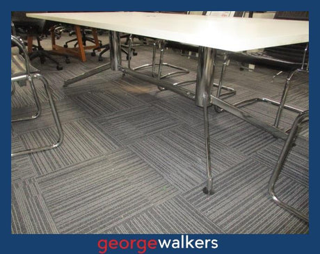 PR6755  White  Boardroom Table - George Walkers Office Furniture Megastore