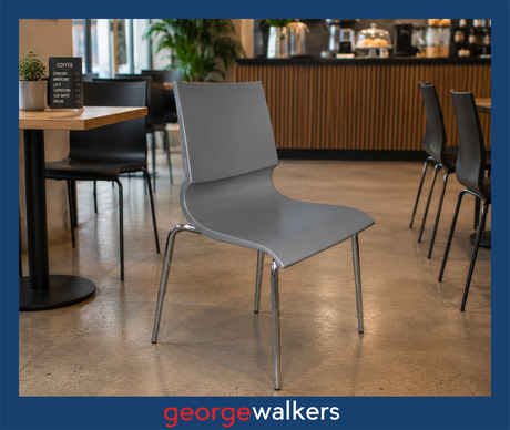 Chair - Ricciolina - Designer - Grey - PR6294 - George Walkers Office Furniture Megastore