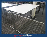 Table - Connecta - Modular - Grey melteca - Chrome frame - PR7063