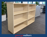 Bookshelf - Large commercial storage - Maple melteca - 1.93m - PR7049 - George Walkers Office Furniture Megastore