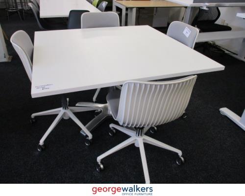 PR5750 - White  Meeting Table - George Walkers Office Furniture Megastore