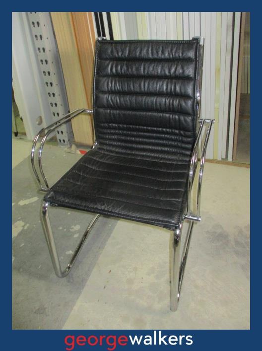 VL57  Black Meeting Chair - George Walkers Office Furniture Megastore